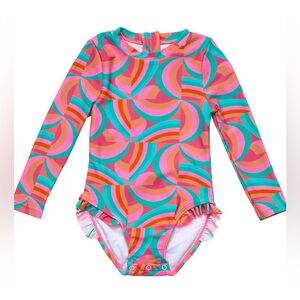 Snapper Rock Colorful Swim Rashguard